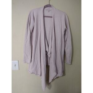 Barefoot Dreams Bamboo Chic Lite Cardigan Light Pink Open Front Duster L XL